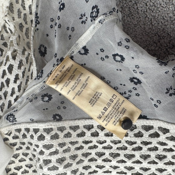 NEW Anthropologie Floreat Windswept Lace Dress Women's 8 Floral Print Zip - Picture 5 of 8